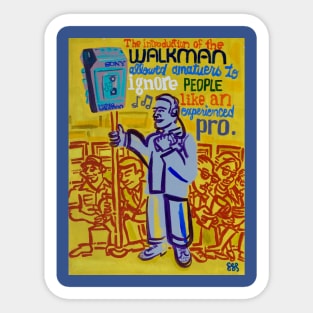 The Introduction of the Walkman Sticker